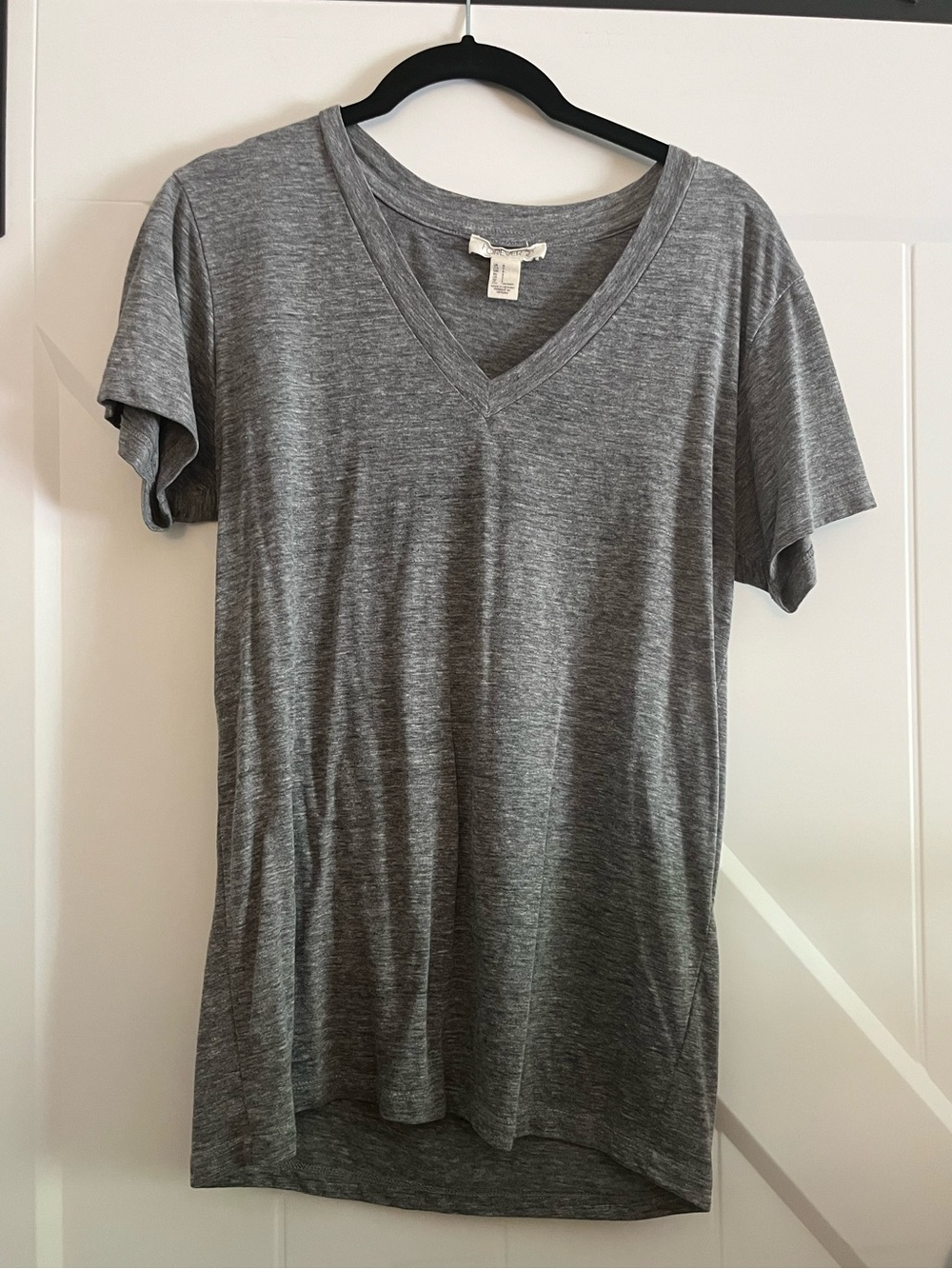 Gray V-Neck Tee